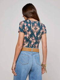 L'Agence - Ressi Short Sleeved Crewneck Top