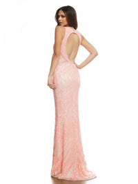 Mac Duggal - Sheer Sequin Gown