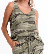 Cy Fashion - Camo Ribbed Knit Lounge Set
