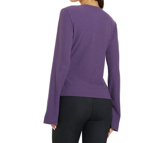 Thrive Societe - Pleated Wrap Pullover