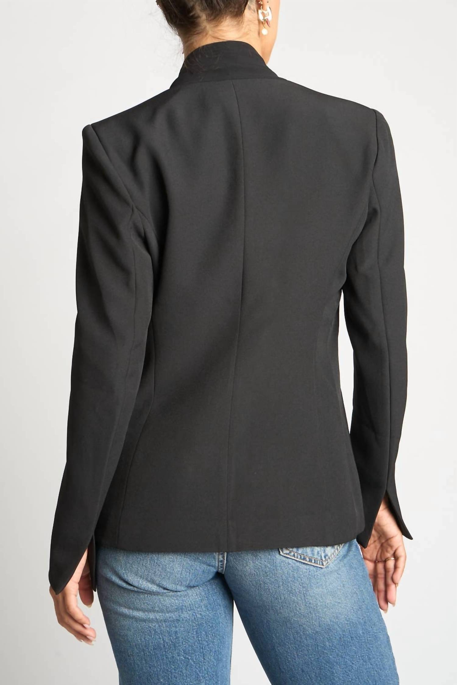 Sans Souci - Scarf Tie Front Blazer