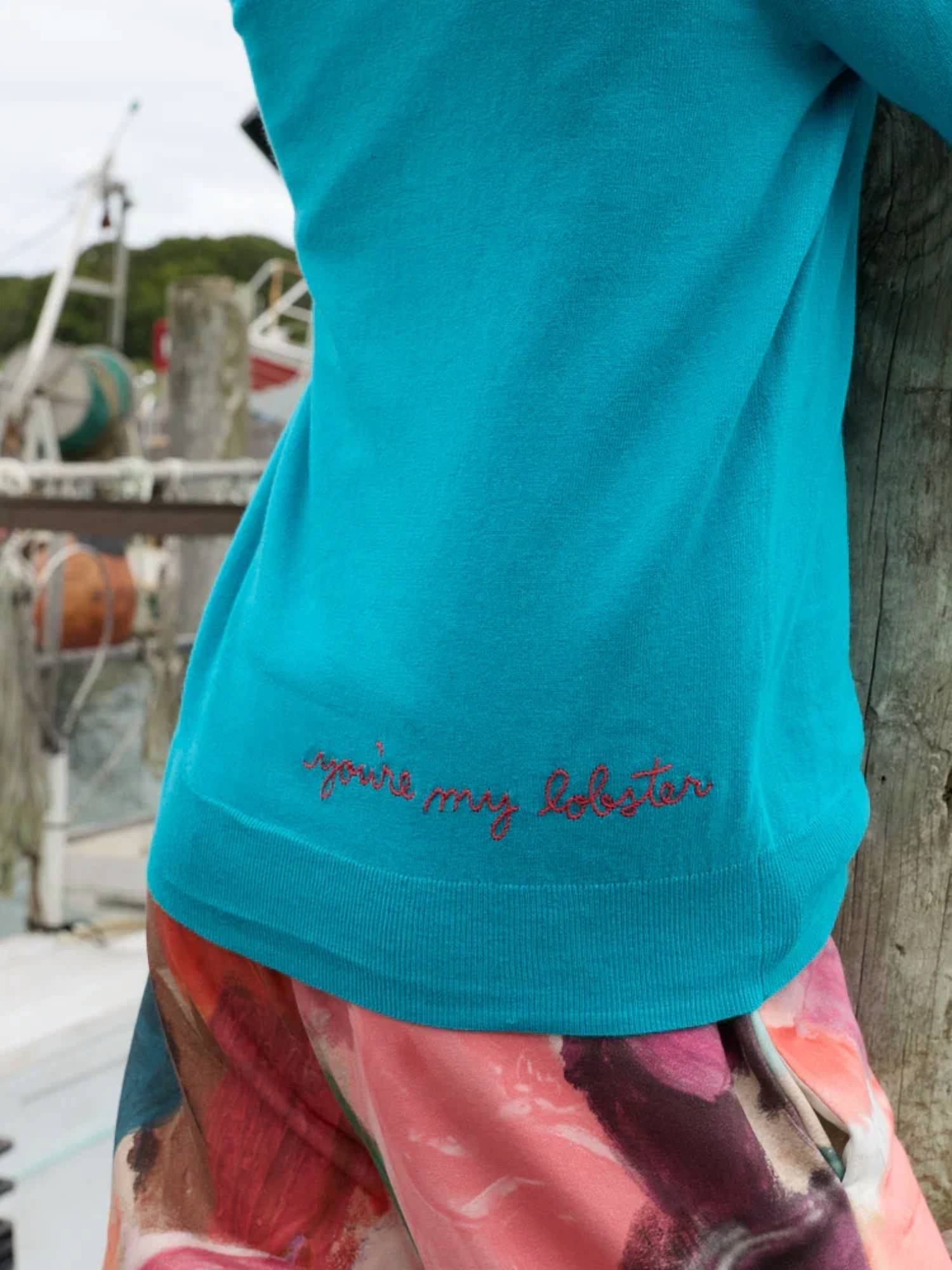 Lingua Franca - Lobster Crewneck Sweater
