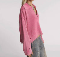 One Teaspoon - Rib College Pullover Sweater