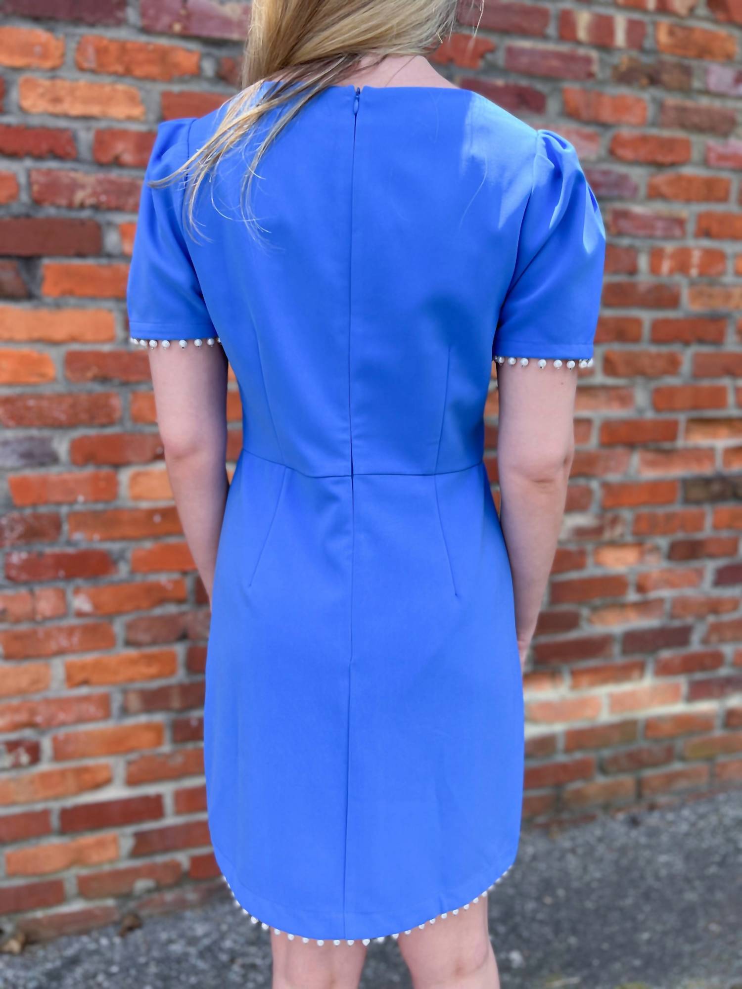 Jade - Pearl Trim Dress