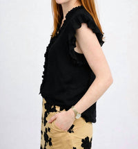 Ivy Jane - Eyelet Ruffled Top