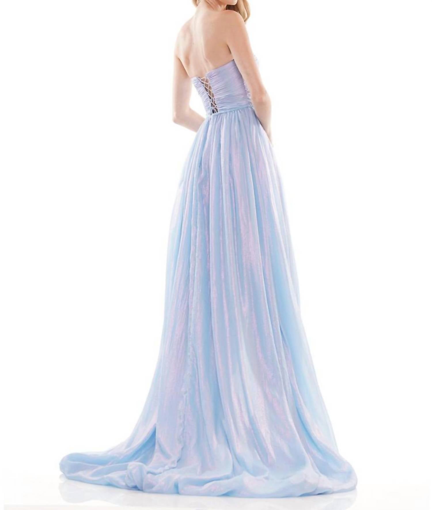 Colors Dress - Iridescent High-low Gown