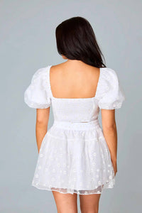 BUDDYLOVE English Daisy Eyelet Top & Skirt Set in white - women's skirt - alternate view