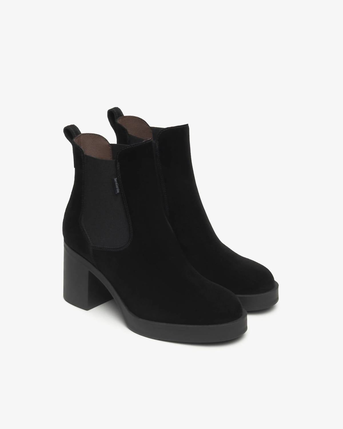 Nerogiardini - Women's Chelsea Suede Block-heel Boots