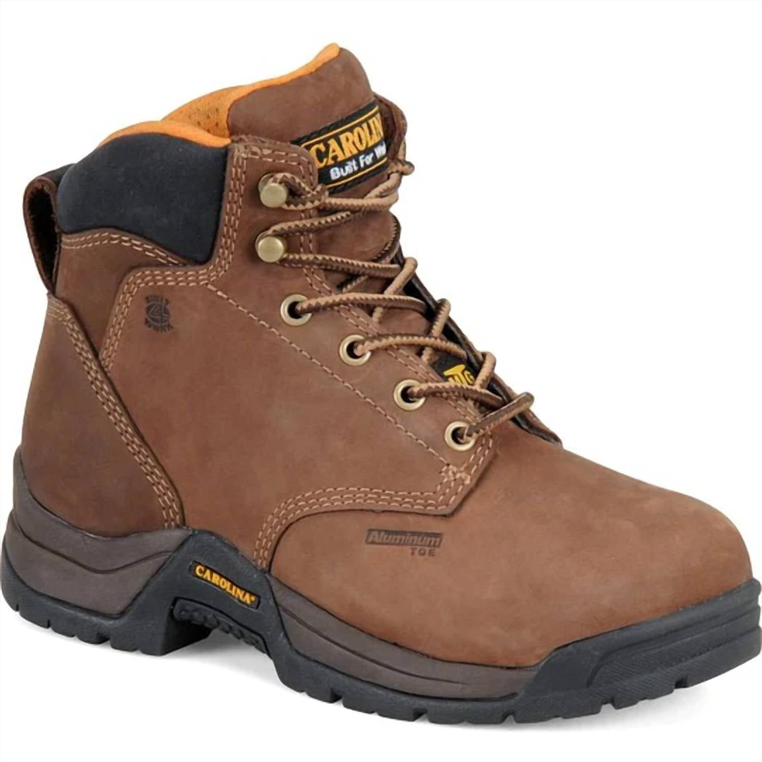 Carolina Women's Raleigh 5" Aluminum Toe Internal Metguard Work Boot CA1428 in brown - women's shoe - view 6