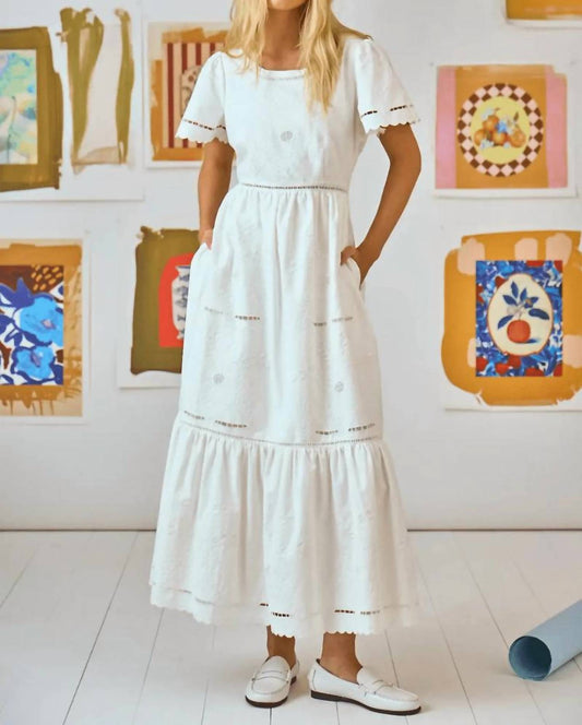 Hunter Bell - Marley Embroidery Maxi Dress