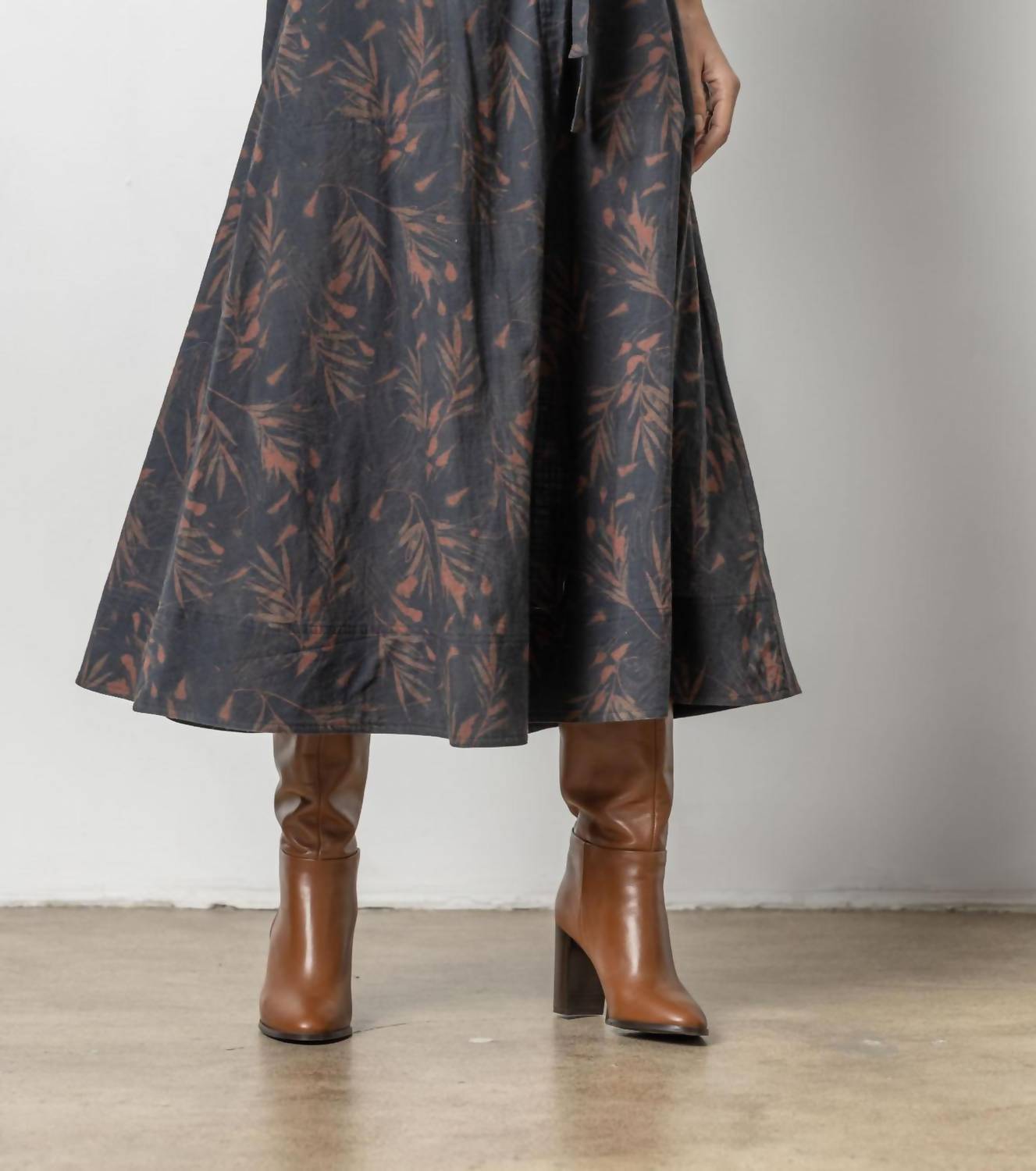 Lilla P - Long Belted Midi Skirt