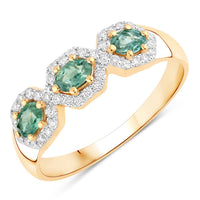 Diana M Jewels - Women's Oval Natural Alexandrite Fashion Ring (0.60 Ct) - Delicate