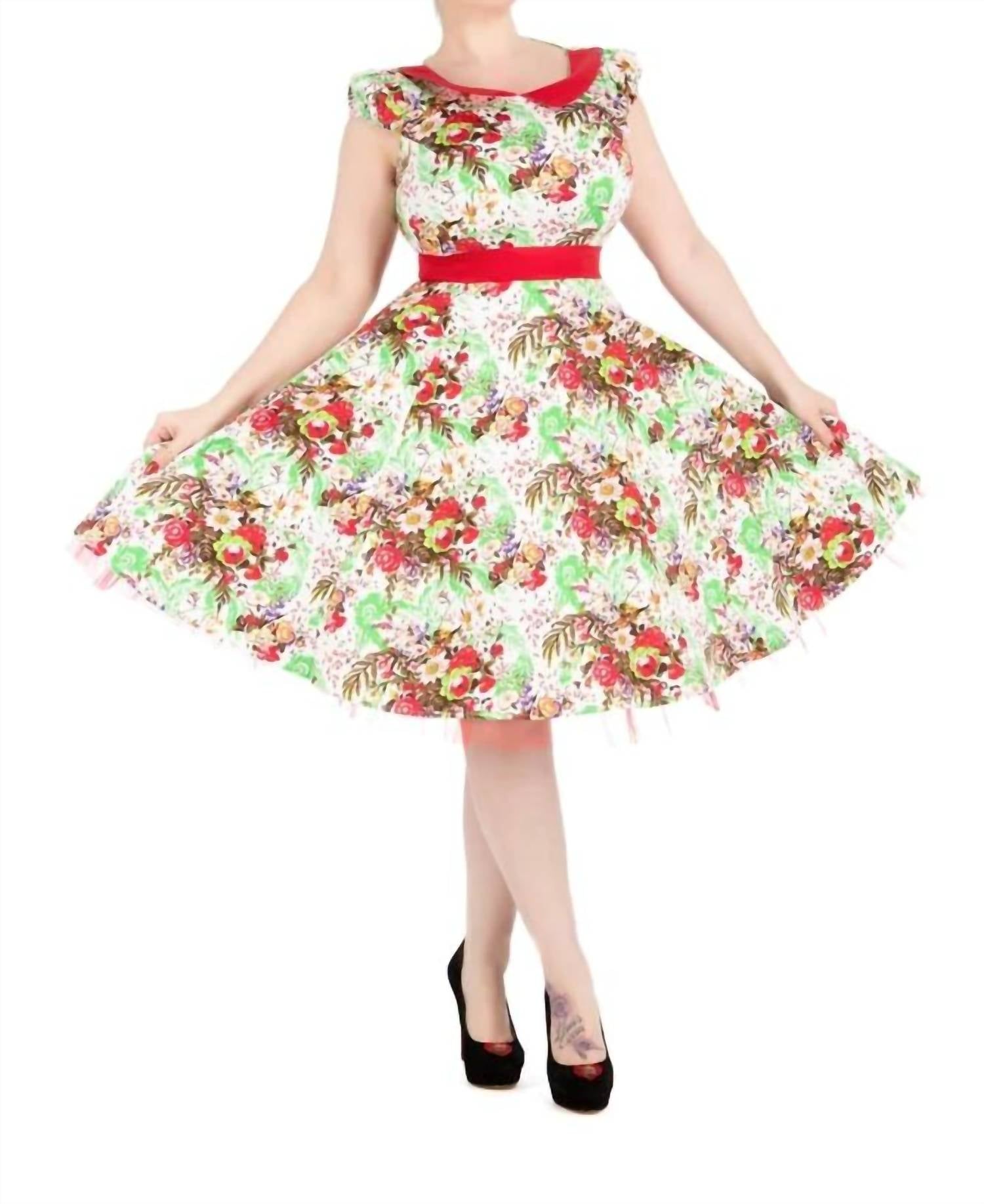 Orchid Bloom - Spring Blossom Swing Dress