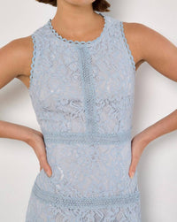 Apricot - High Neck Lace Dress