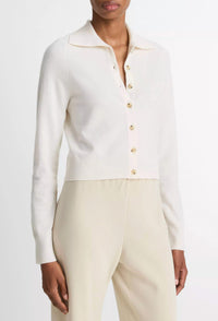 Vince - Button Up Polo Cardigan