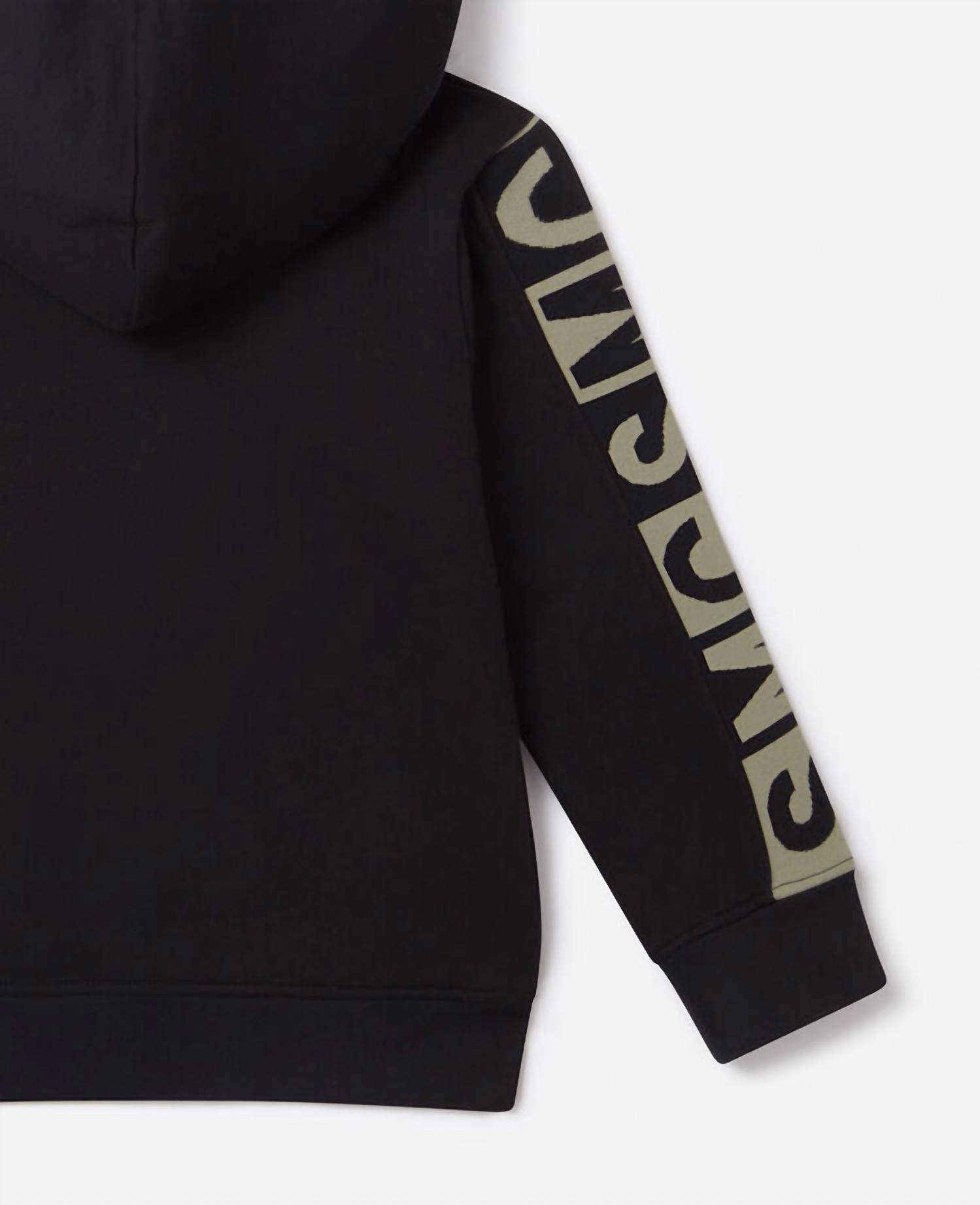 Stella Mccartney - Boys Zip Up Hoodie With Logo Tape