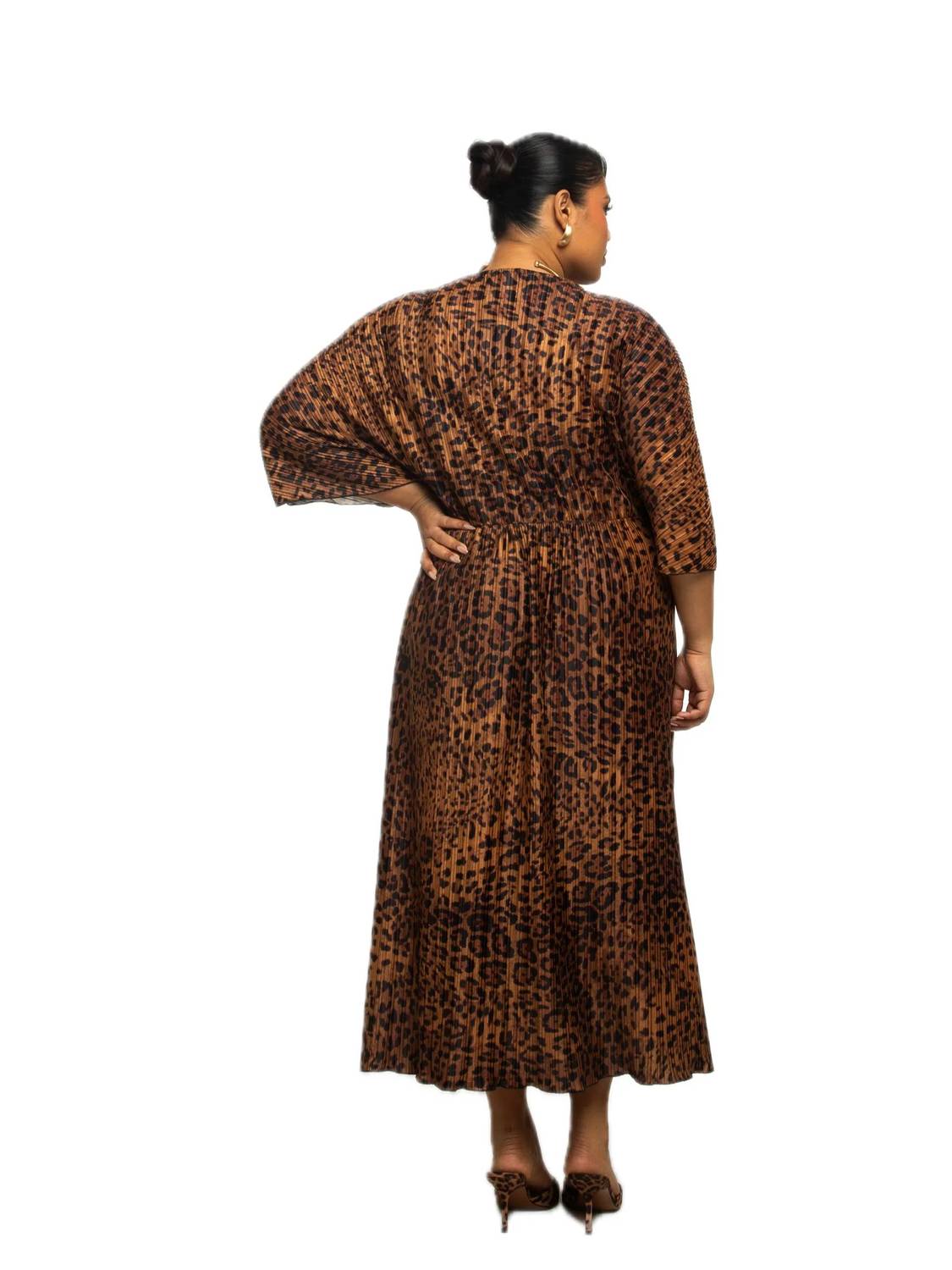 Fashion Szn Curve - Leopard Print Midi Dress