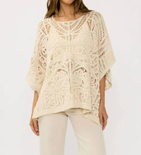 Lovestitch - Women's Beachy Vibes Crochet Top Cover Up