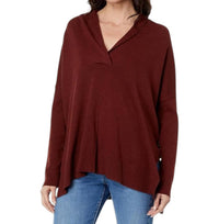Lilla P - Cotton Blend Oversized Shawl Collar Sweater