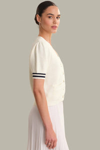525 America - Avalon Puff Sleeve Button Front Cardigan