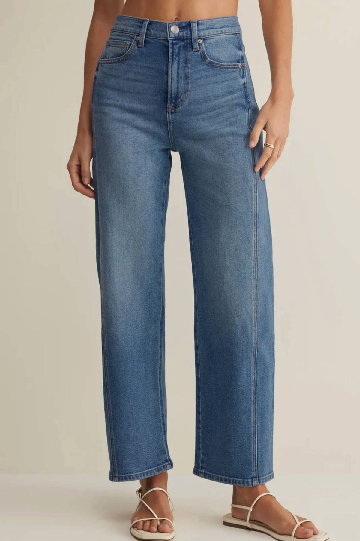 Z Supply - Luna High Rise Bowed Crop Jeans