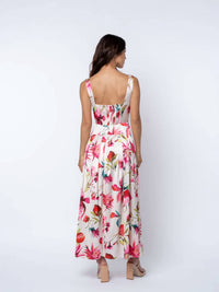 Ciebon - Juno Pomegranate Print Maxi Dress