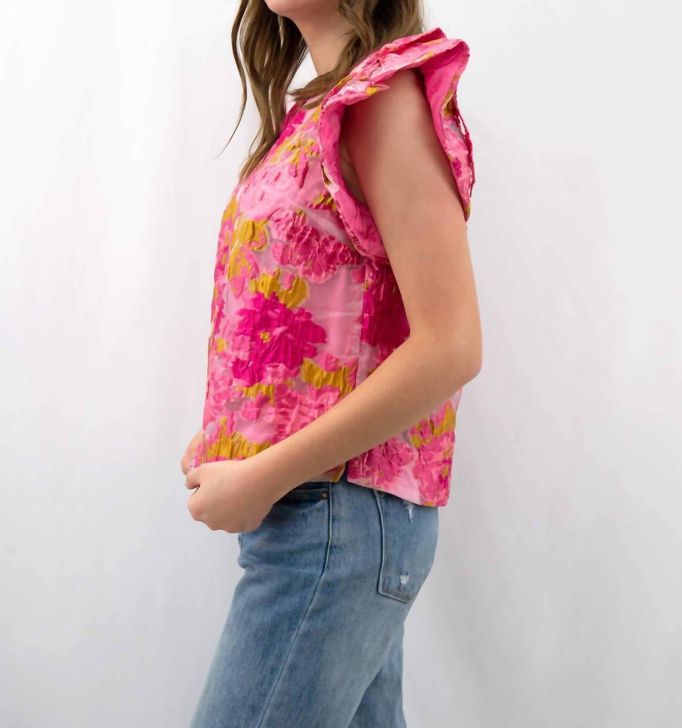 Jodifl - Organza Floral Blouse