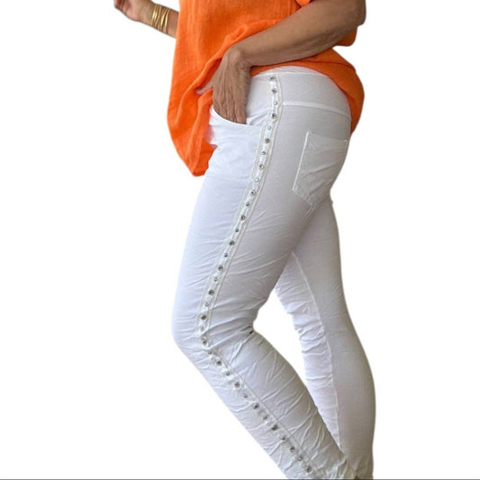 Made In Italy - Studs & Diamante Italian Magic Pants