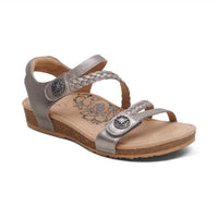 Aetrex - Women's Jillian Braided Quarter Strap Sandal