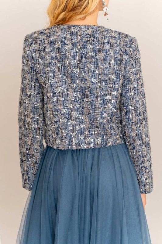 Choklate Paris - Louise Short Jacket In Tweed And Sequins