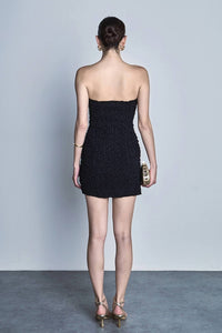 Endless Rose - Strapless Smocked Mini Dress