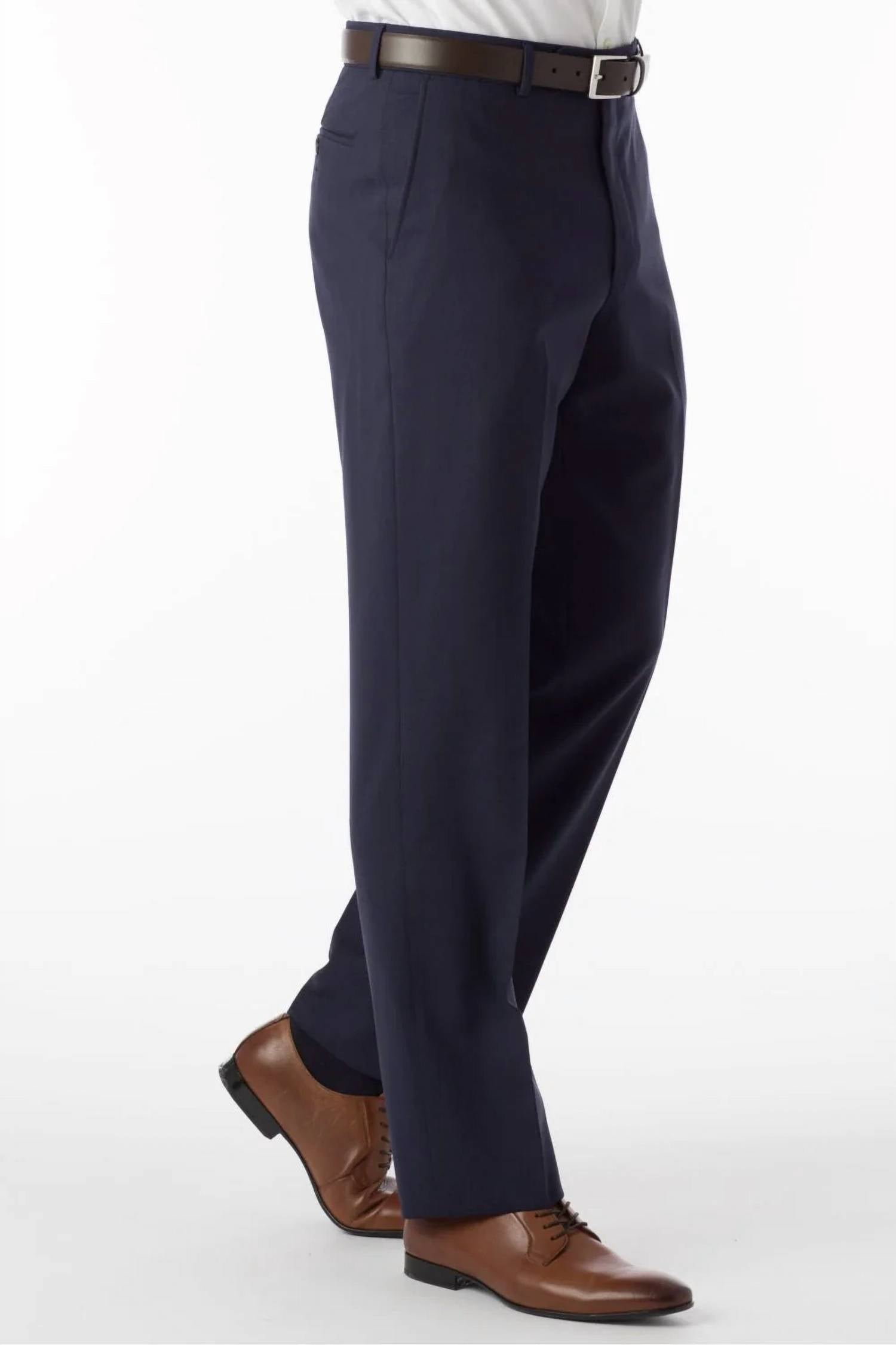 Ballin - Super 120s Wool Travel Twill Comfort-eze Trouser - Dunhill Traditional Fit