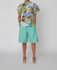 Stella Nova - Flowered Button-down Shirt