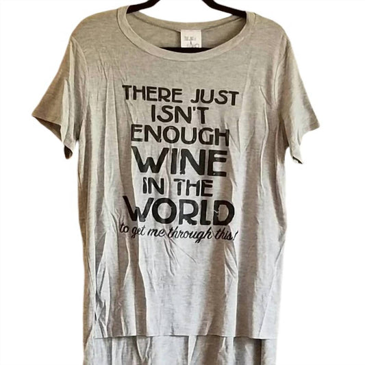 Bling A Gogo - Women's Not Enough Wine T-Shirt