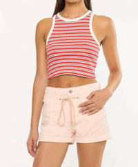 Kancan - High Rise Belt Detail Shorts