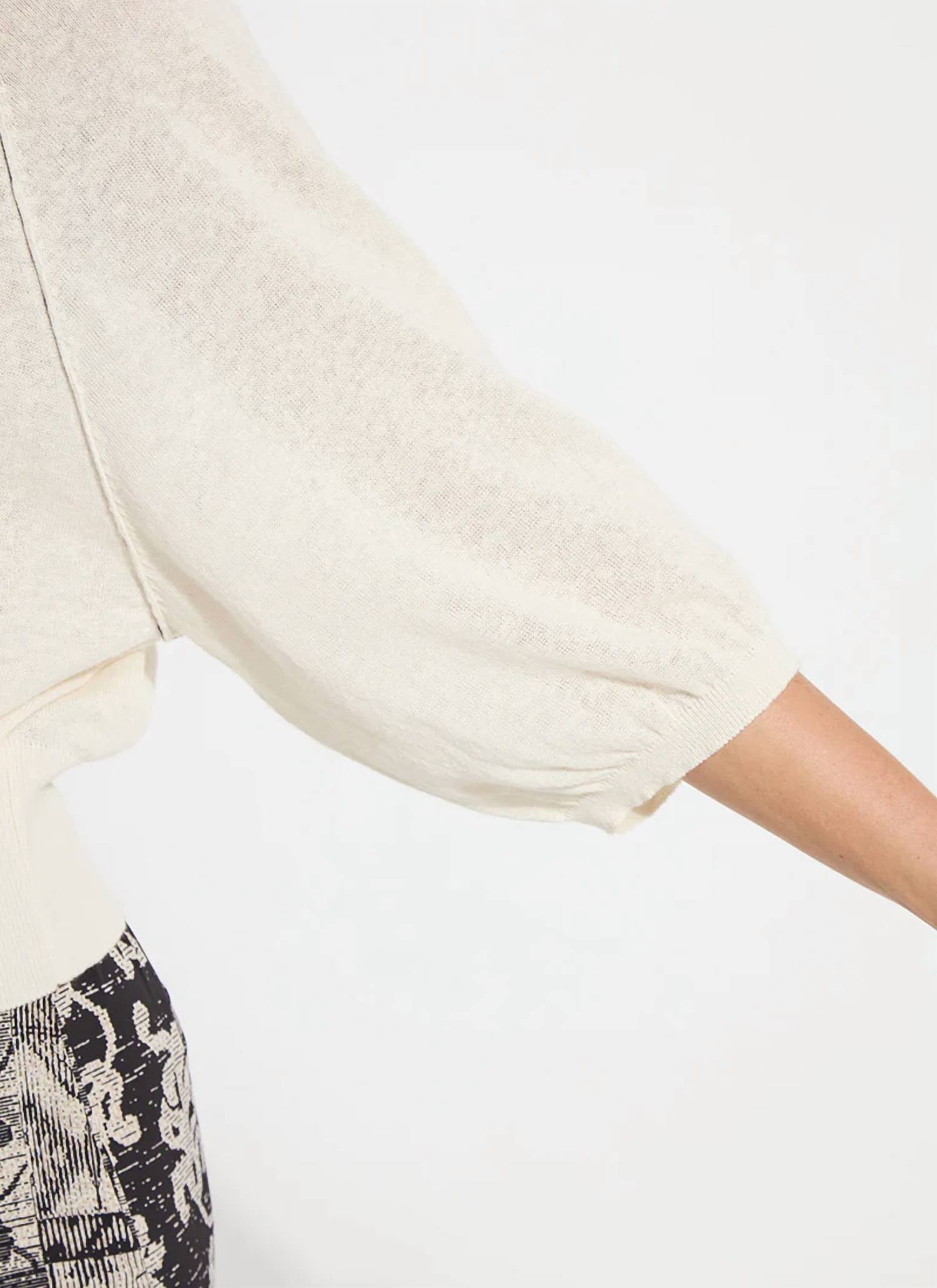 Lysse - Anabela Wide Sleeve Knit Linen Sweater