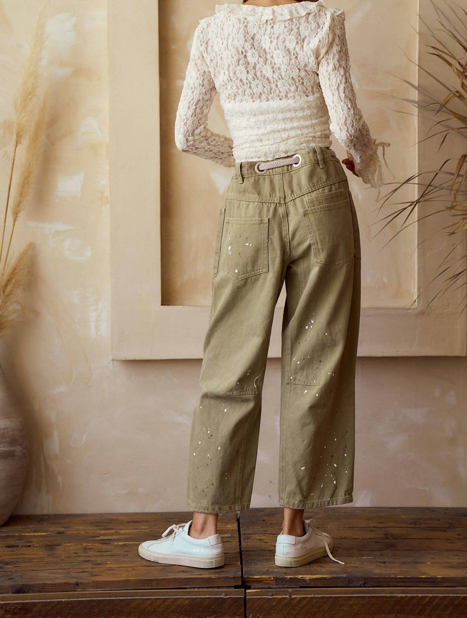 Lovlov - Washed Vintage Painted Rope Jeans
