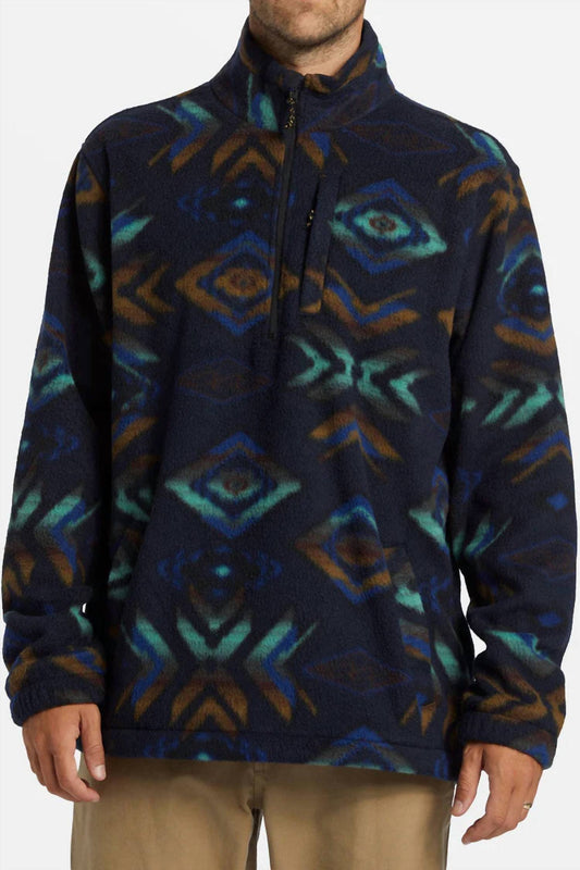 Billabong - Boundary Mock Neck Half Zip Fleece Sweatshirt