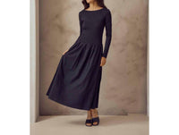 Lalavon - Balletcore Drop Waist Maxi Dress