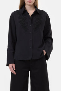 Closed - Flower Embroidered Shirt