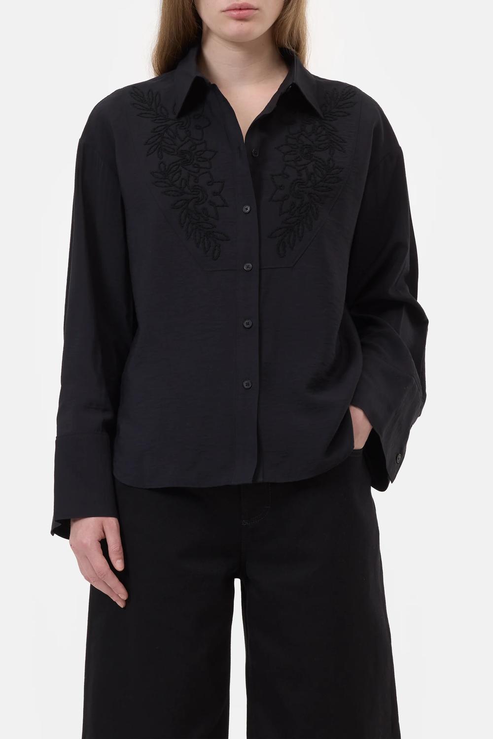 Closed - Flower Embroidered Shirt