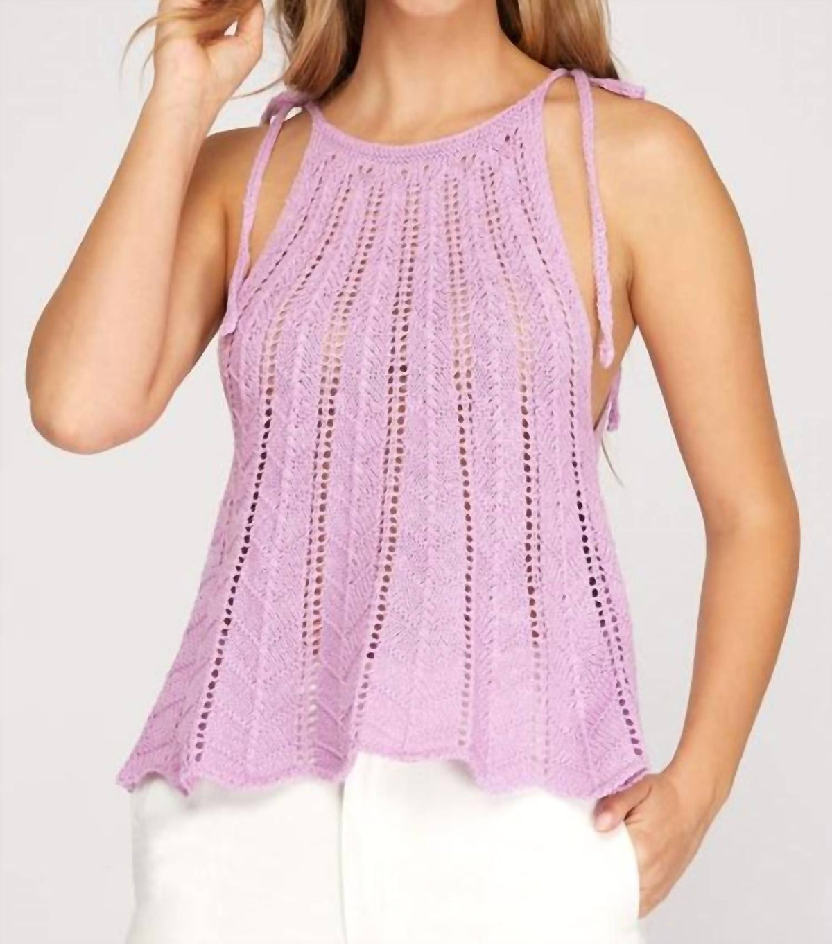 She + Sky - Like You Do Crochet Top
