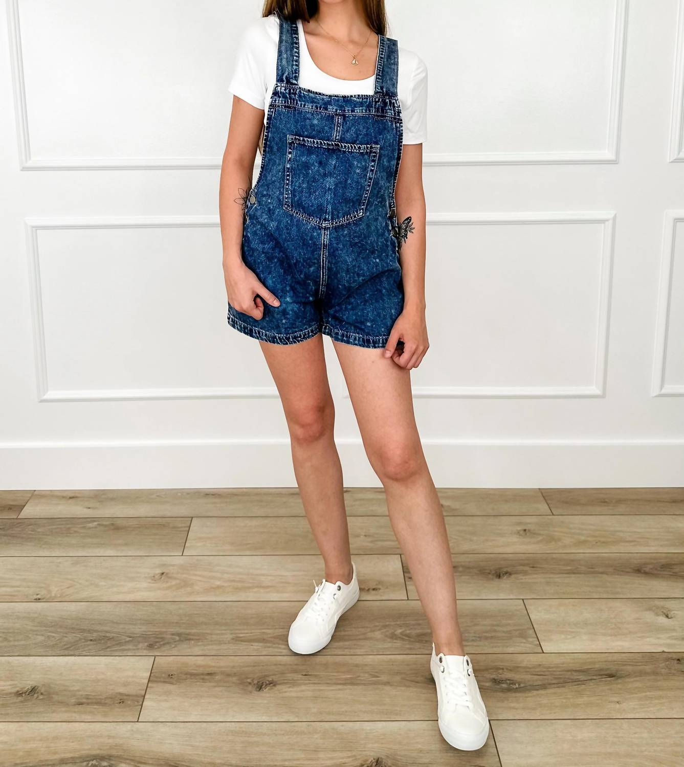 Mystree - Be You Cotton Overall Shorts