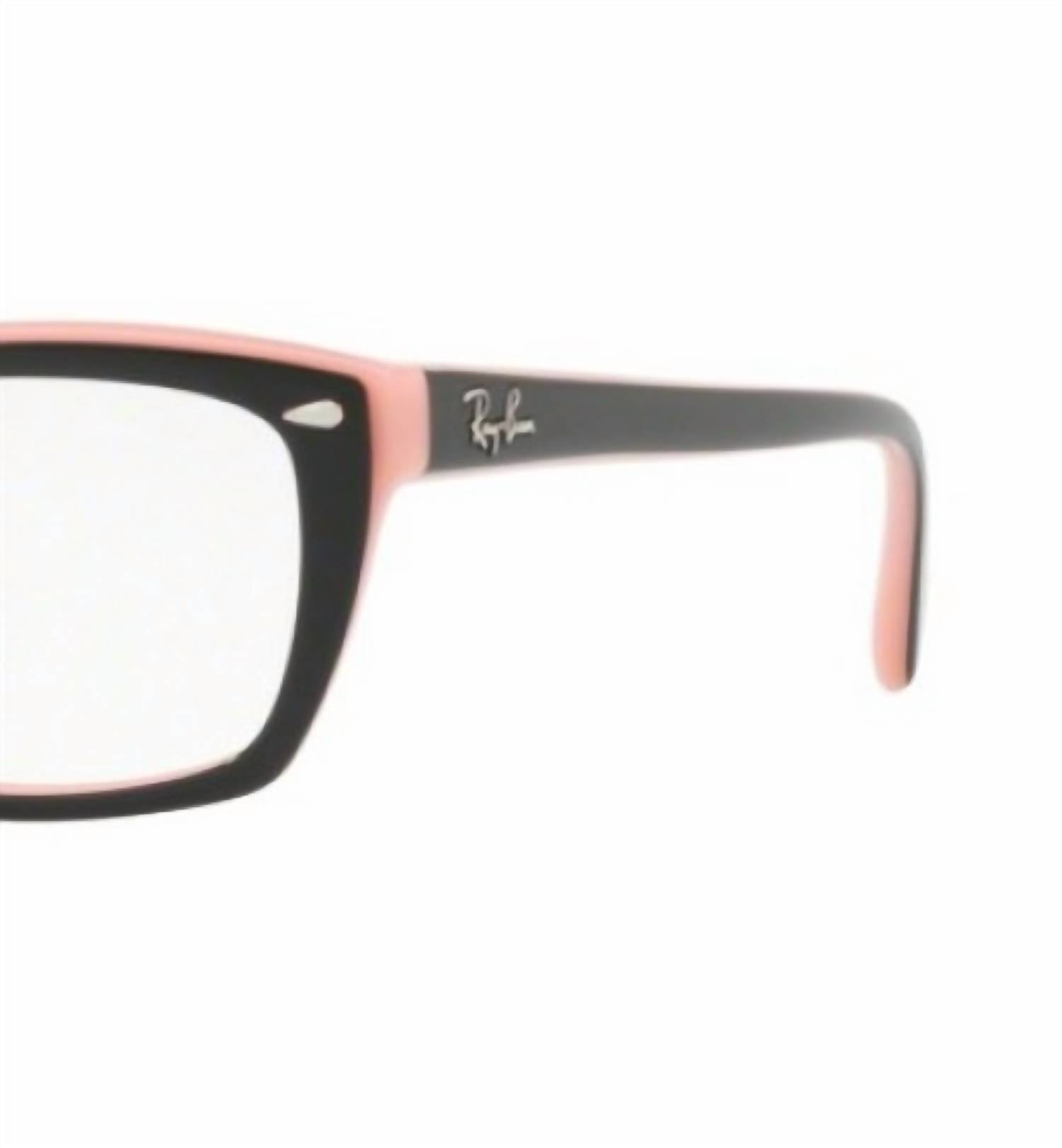 Ray Ban Women's Rx5255 Eyeglasses in black pink - women's accessory - detail view