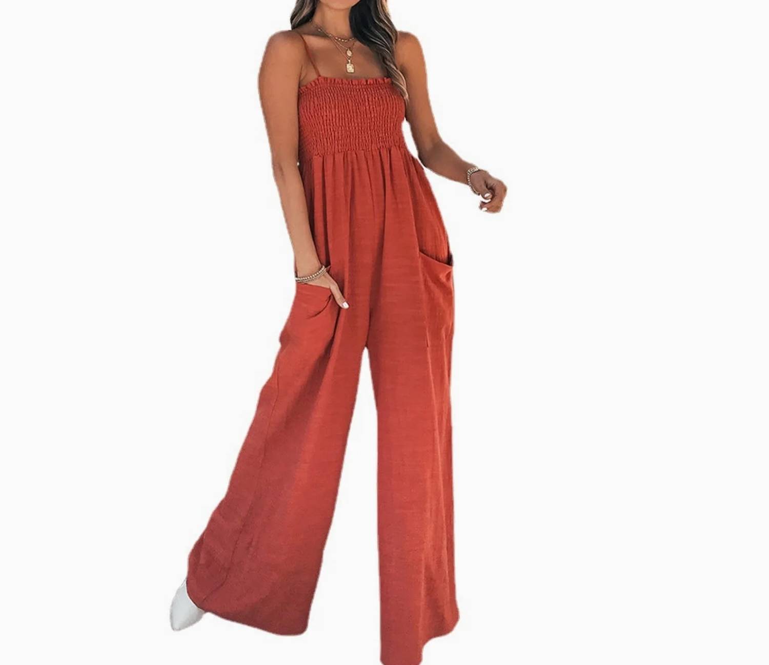 Halcyon Outfitters - Sleeveless Casual Jumpsuit