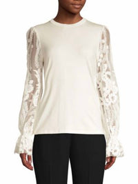 Elie Tahari - Harmani Lace Sleeve Top