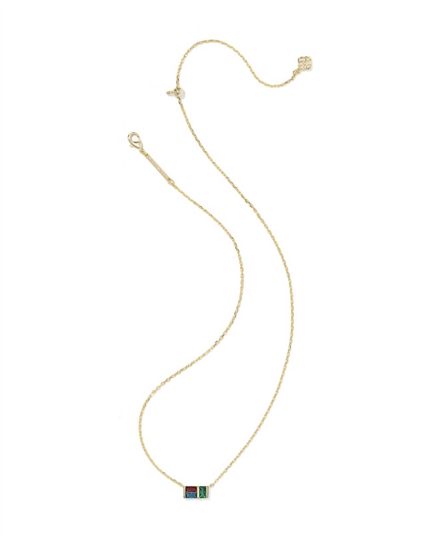 Kendra Scott Women's Jamie Short Necklace in gold - women's jewelry - detail view