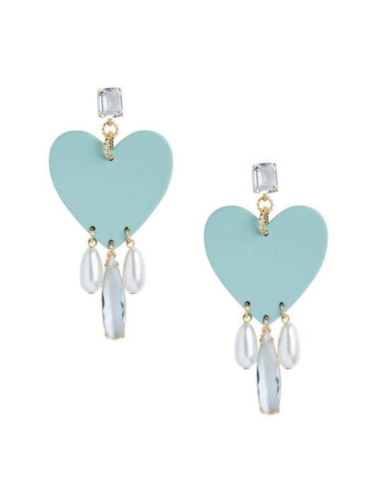 Neely Phelan - Women's Jade Heart Drop Earrings