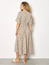 Apricot - Fernwood Button Down Dress