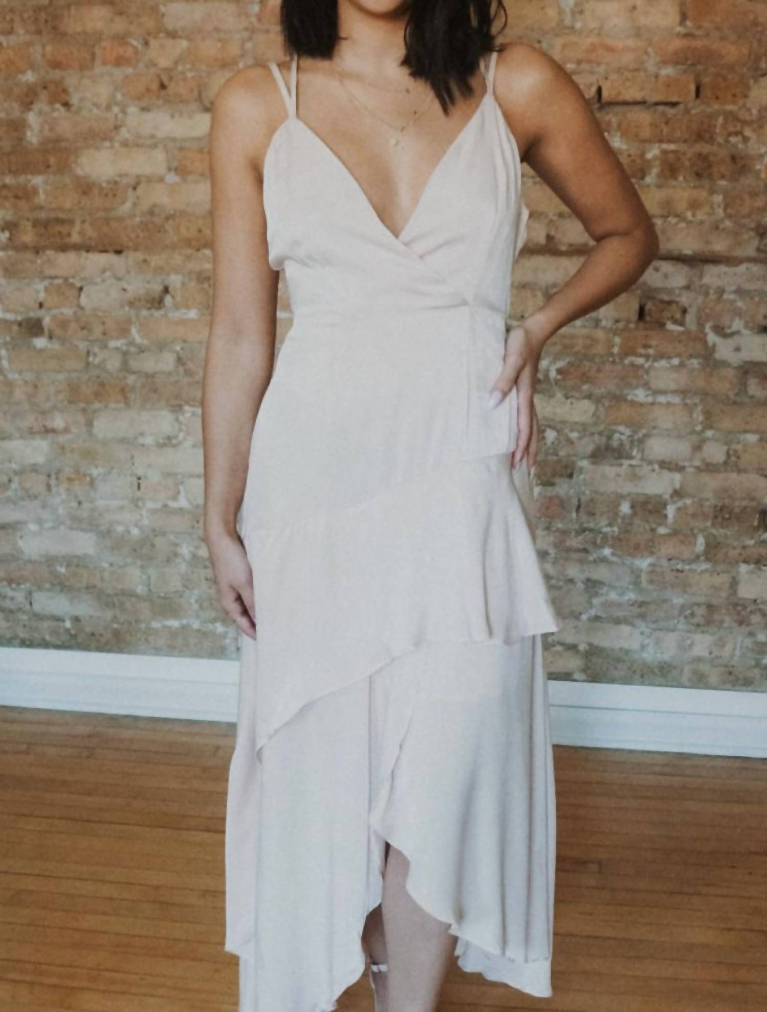 Strut & Bolt - Asymmetric hem criss cross dress
